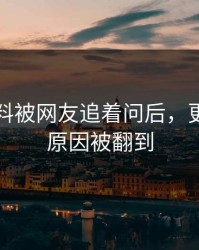 吃瓜爆料被网友追着问后，更多背后原因被翻到