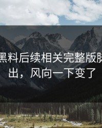 51吃瓜黑料后续相关完整版脉络被翻出，风向一下变了