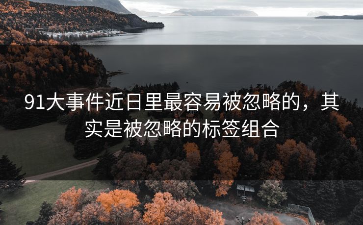 91大事件近日里最容易被忽略的，其实是被忽略的标签组合