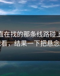 大家一直在找的那条线路碰上91网在线观看，结果一下把悬念拉满