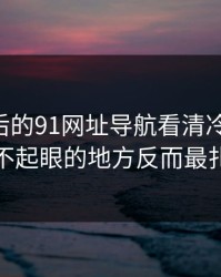 91网背后的91网址导航看清冷门细节，最不起眼的地方反而最扎眼